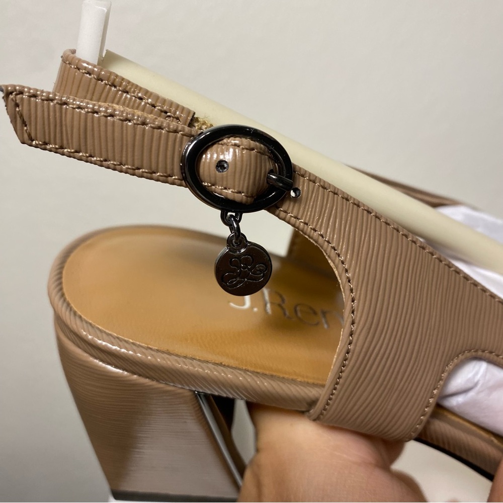 J.Renee Samina Mushroom Slingback Block Heels Size 7.5 NWT - Picture 9 of 15